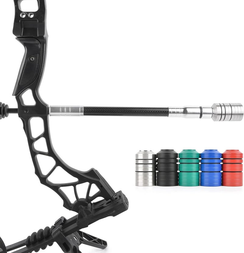 wolfman Archery Bow Stabilizer Weight Kit Detachable Bow Stabilizer Weights Kit Counterweight Kit Bow Riser Counterweight for Compound Bow Recurve Bow Balance Bar - Image 3